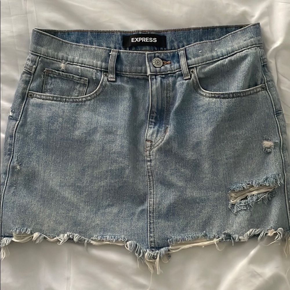 EXPRESS mini denim skirt